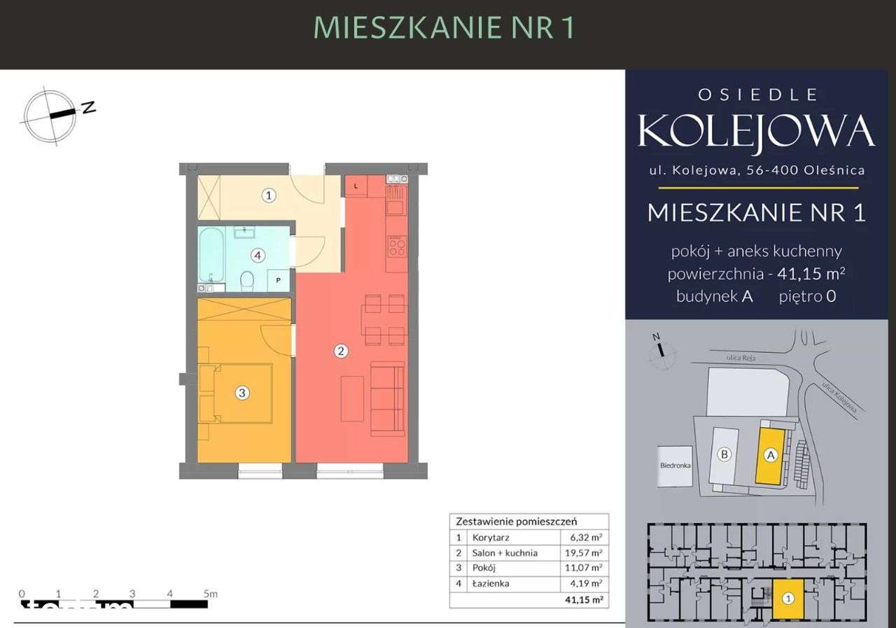 Oleśnica centrum - Osiedle Kolejowa | M1 - Pełny obrazek: 2/13