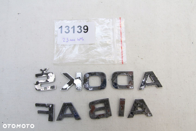 Logo Emblemat znaczek Napis klapa tył Oryginał Skoda Fabia III 3 6v 2014-21 - 2