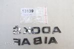 Logo Emblemat znaczek Napis klapa tył Oryginał Skoda Fabia III 3 6v 2014-21 - 2