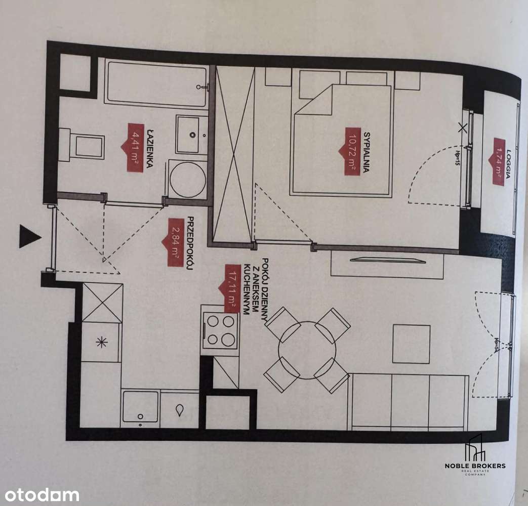 Al. 29 Listopada | 2 pokoje + aneks | 35,08 m²! - Ansicht 5