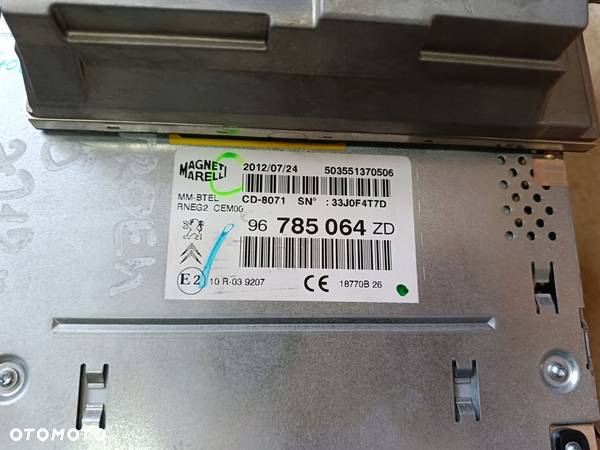 CITROEN C5 X7 LIFT CD RADIO NAVI WYŚWIETLACZ 96785064ZD - 6