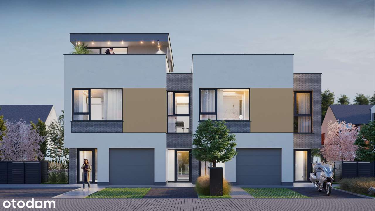 Trzypoziomowy Penthouse 101 m² z 2 tarasami i 190 metrowym ogrodem