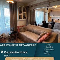 Apartament 3 camere, 77 mp utili, Zona Centrala