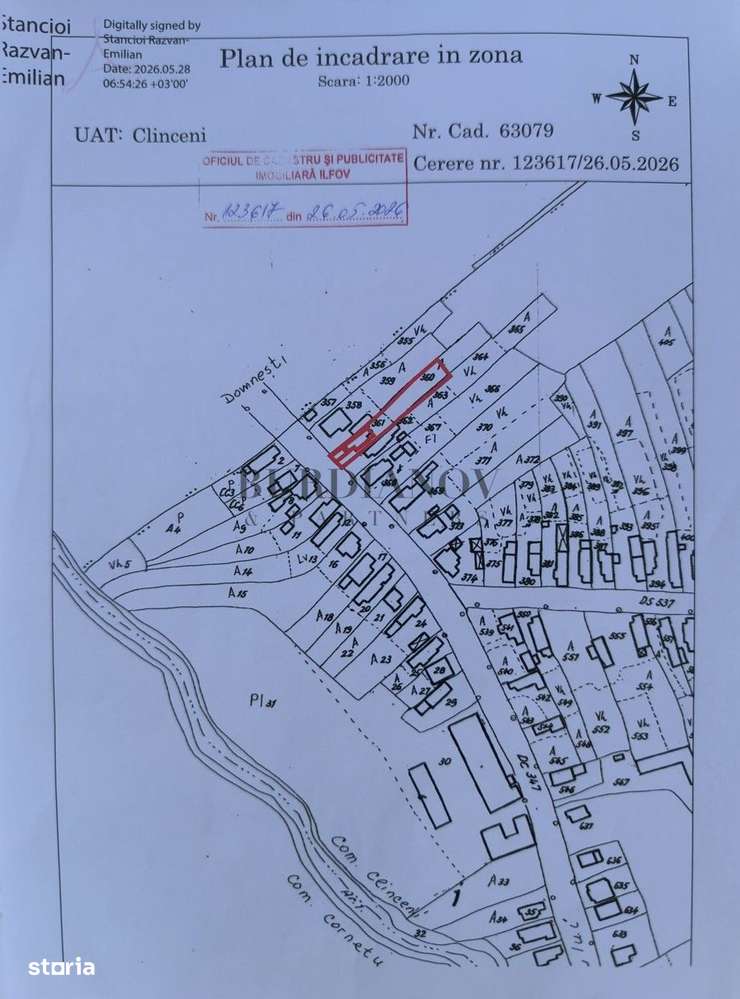 Teren intravilan 2.500 mp cu potențial rezidențial – Clinceni-2