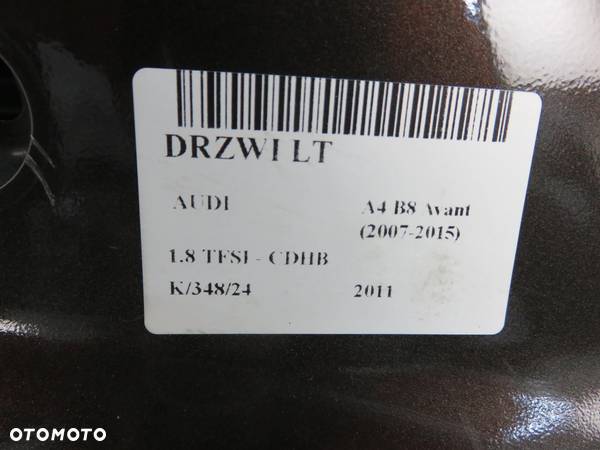 DRZWI LEWE TYLNE AUDI A4 B8 kombi LZ8W - 9