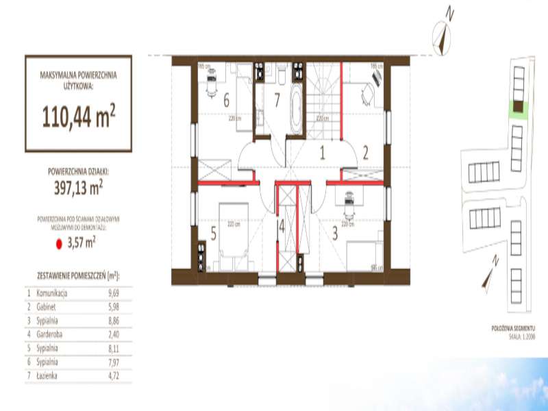 Ostatnie dwupoziomowe mieszkanie | 110 m² |Słocina-4