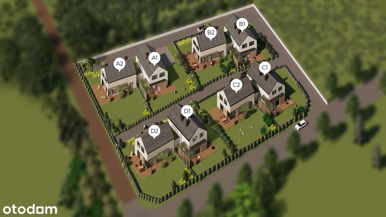 DUO PARK Bojano dom jednorodzinny w zabudowie dwulokalowej B2 - Pełny obrazek: 2/7