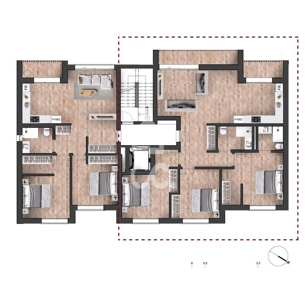 Apartamento T3 Novo com Lugar de Garagem – Urbanização do Condoal, Abr-6