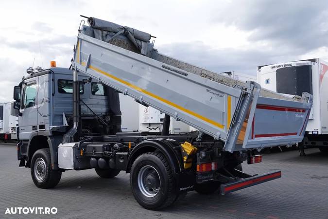 Mercedes-Benz ACTROS 1841 / 4 X 4 / CAMION BASCULAN PE 3 FETE / EPS+AMBRIEI / EURO 5 / 2010 - 4