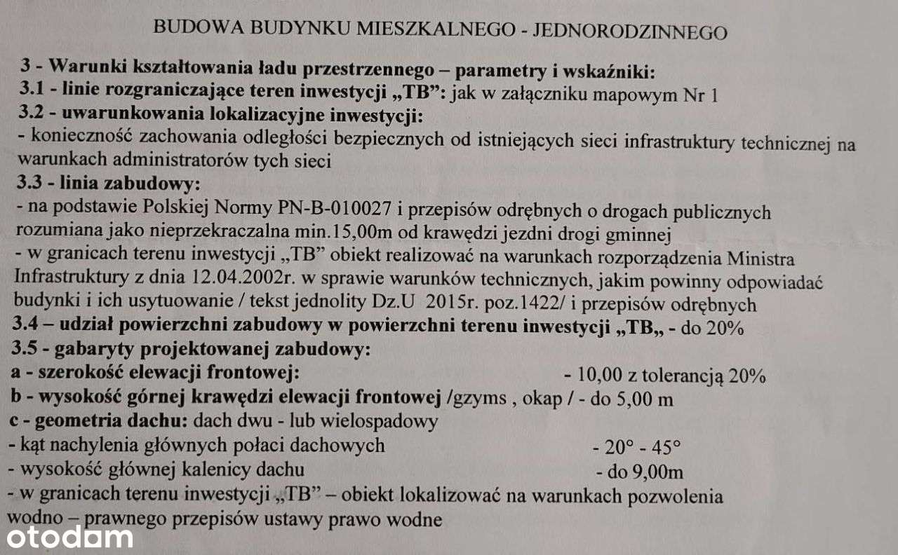 Działka przy nowej drodze gaz woda prąd Borzęcin-4