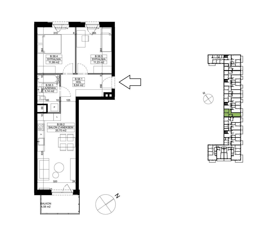 Najtańsze 3 Pokoje przy Lasku Marcelińskim - GOTOWE w tym roku! - Pełny obrazek: 4/12