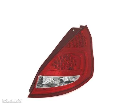 FAROLINS TRASEIROS LED PARA FORD FIESTA 08-12 VERMELHO BRANCO - 2