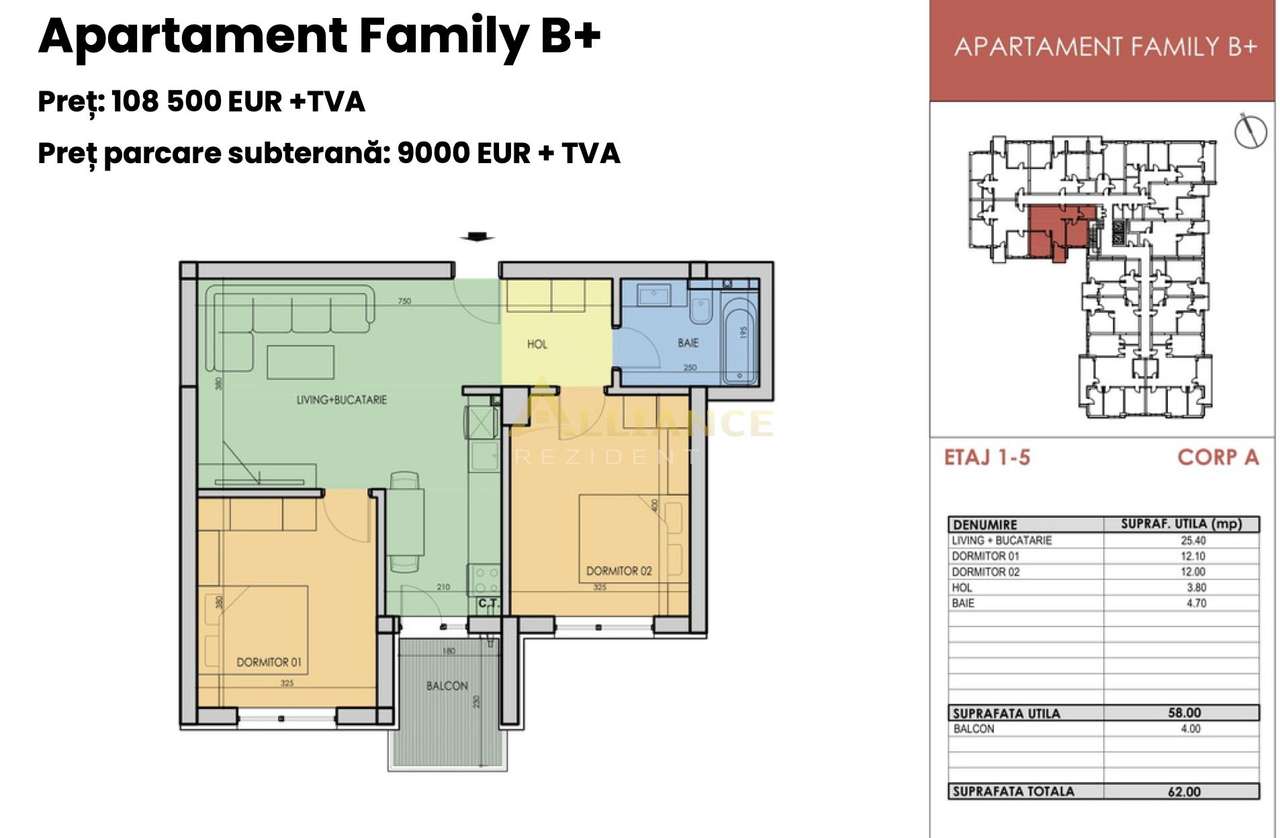 Metrou Berceni la 7 minute, 3 camere, bloc nou-16