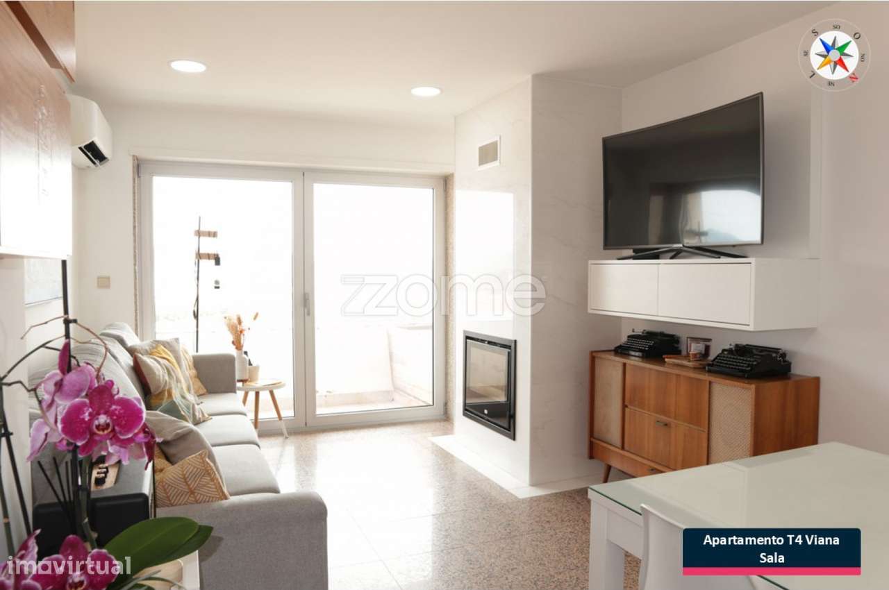 Apartamento T4 Duplex Abelheira, Terraço, Equipado e Mobilado - Grande imagem: 1/21