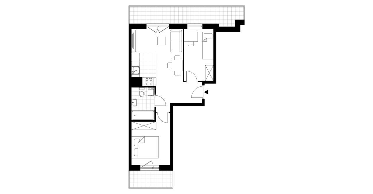 ul. Glogera | mieszkanie 3-pok. | F_19 - Pełny obrazek: 3/8