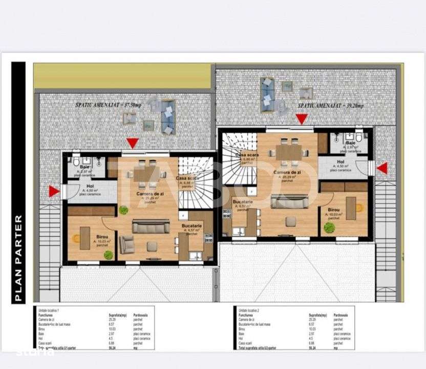Vanzare duplex premium garaj pentru 2 masini chiar la intrare Tauti - Imagine principală: 5/15