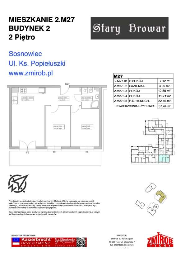 Stary Browar | mieszkanie 3-pok. | 2M27 - Pełny obrazek: 5/10