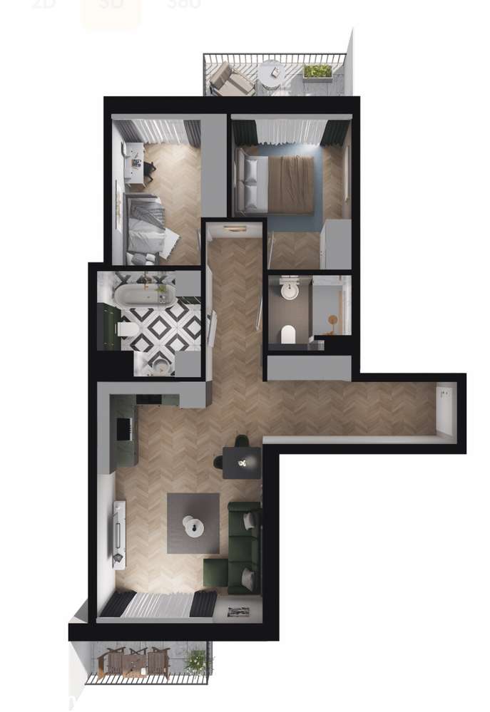 GOTOWE MIESZKANIE | BALKON | TRAMWAJ-2