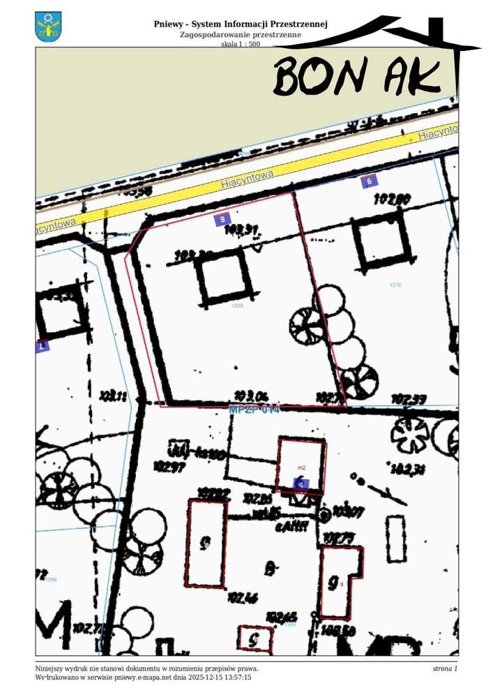 Działka budowlana ul. Hiacyntowa 8-3