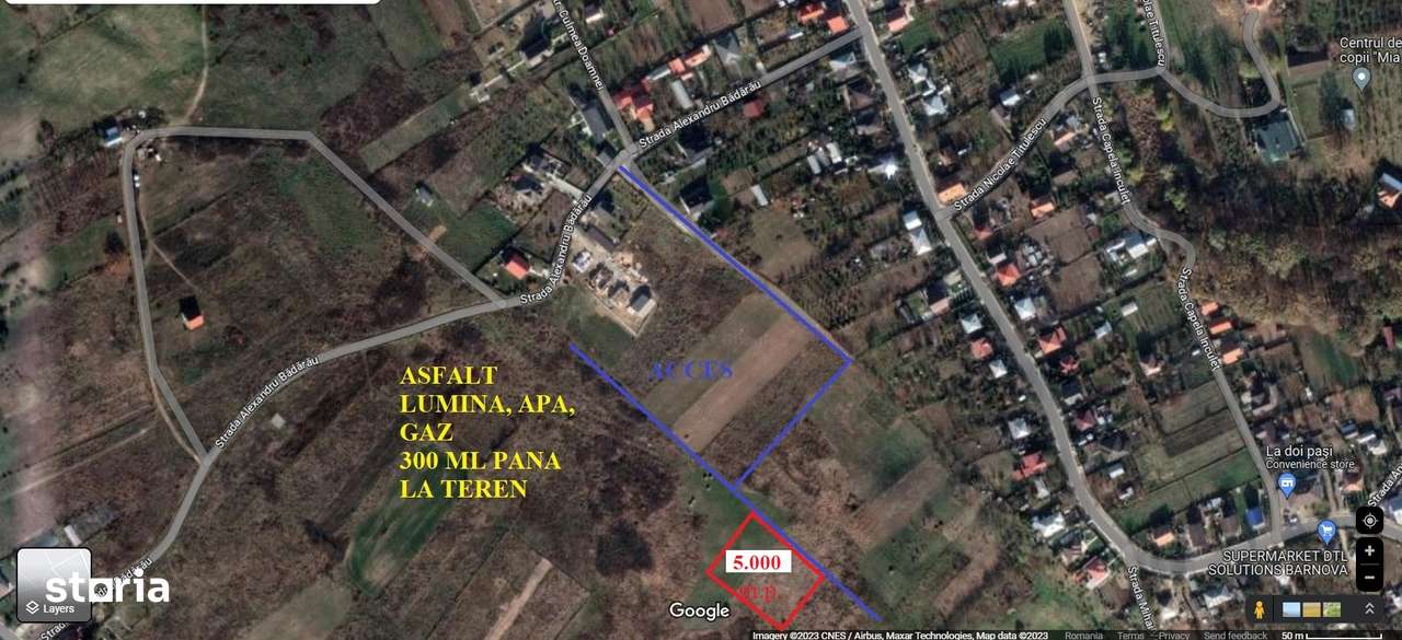 Teren Barnova – 5000 m.p. – Panorama deosebita - Imagine principală: 1/2