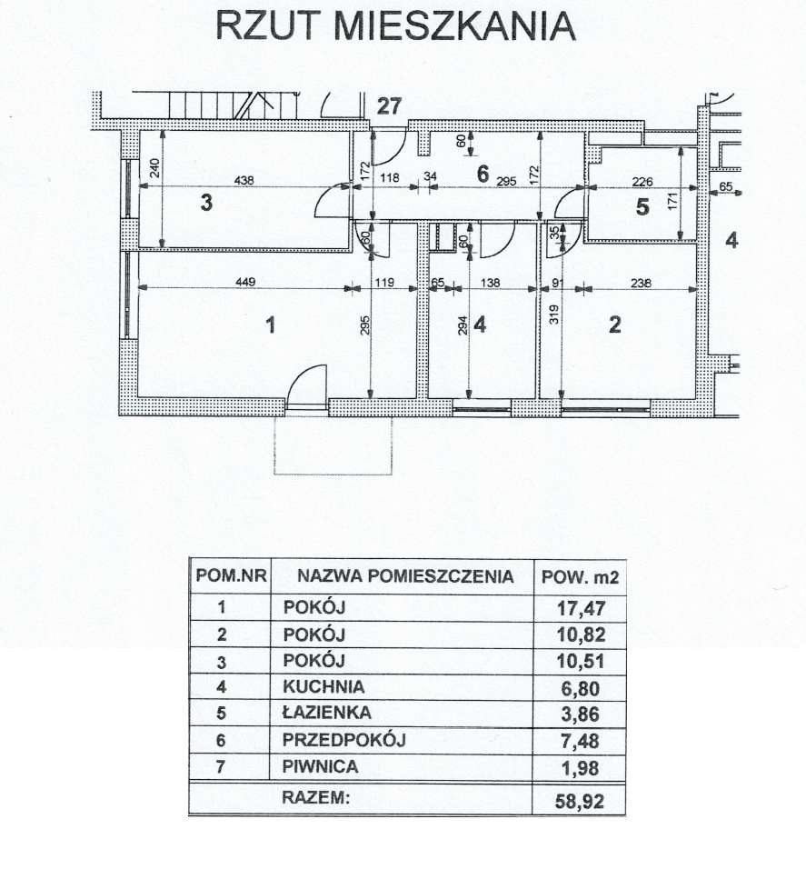 Słoneczne mieszkanie 3 pokojowe| 57,7m2| balkon,piwnica,osobna kuchnia-12