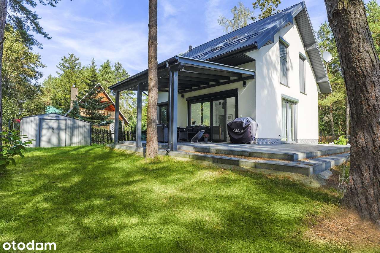 Czerwona Wola Nowoczesny dom nad rzeką w otulinie lasu - Pełny obrazek: 2/20