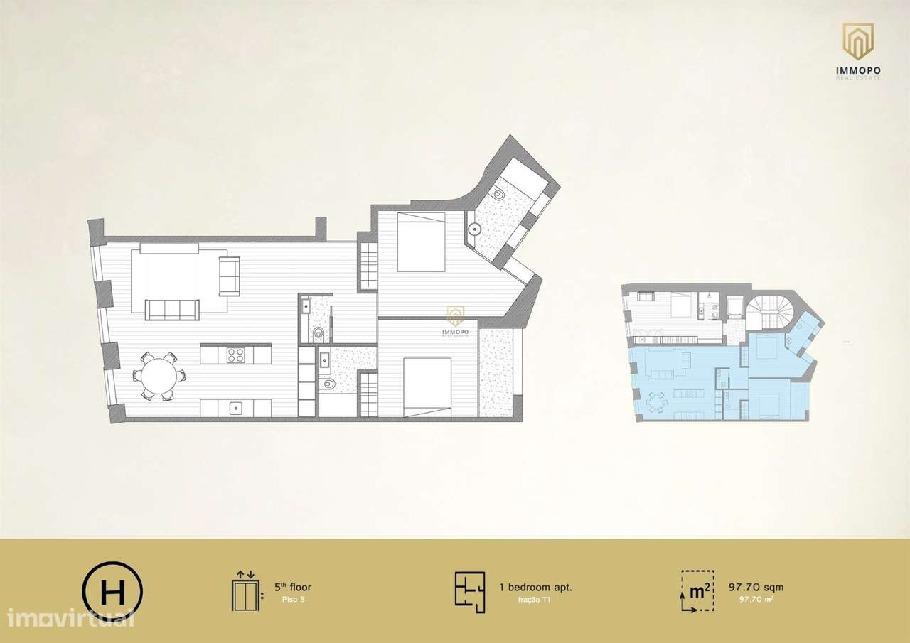 T2 de luxo no centro do Porto-19