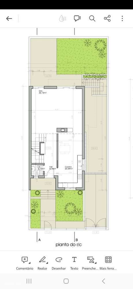 Lote para construção de moradia geminada. - Grande imagem: 3/4