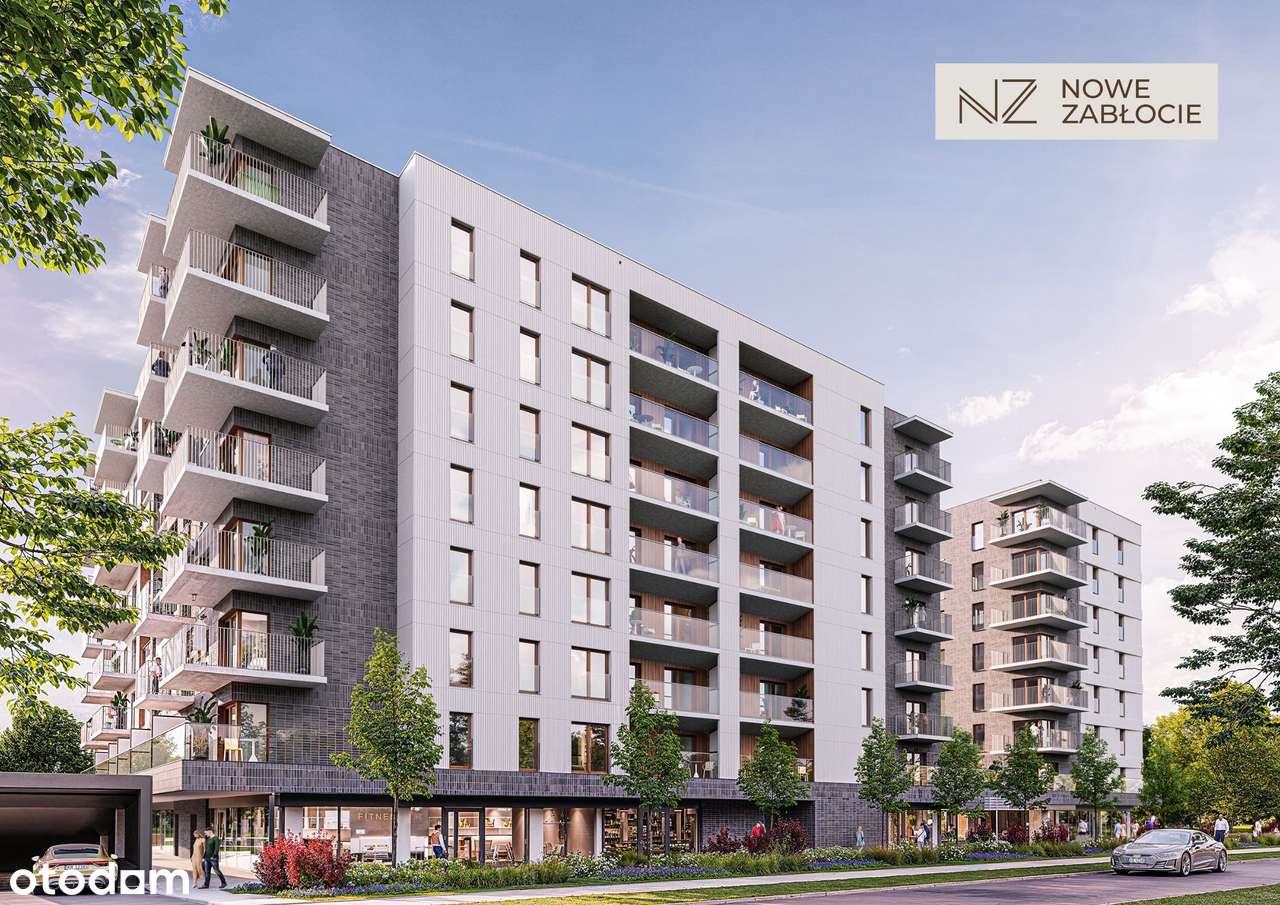 NOWE ZABŁOCIE/ 3 balkony 24,23m2 / Od dewelopera / Bez prowizji-3