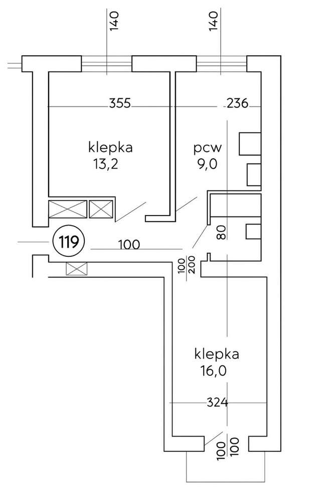 Klimatyczne 2|3 pokoje w kamienicy Mokotów balkon-12