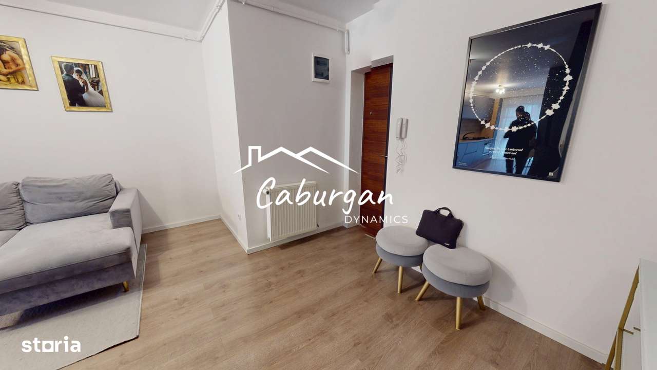 Ap cu 3 camere, 60mp utili, mobilat, etaj 2/8, bloc cu lfit, parcare - Imagine principală: 3/11