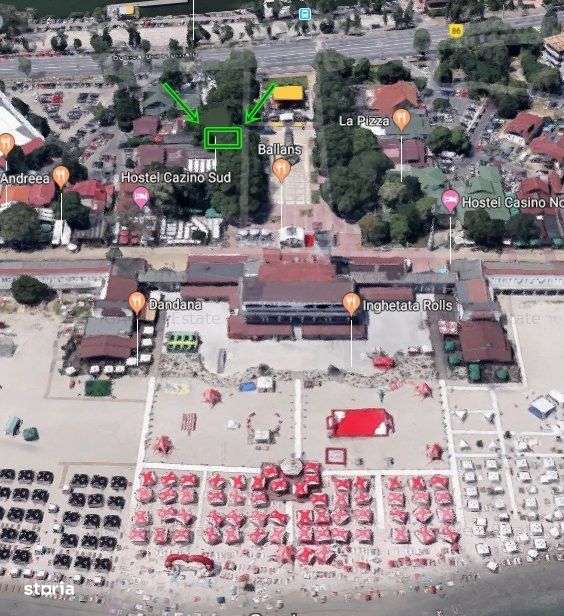 Teren cu vad comercial in Piateta Hotel Cazino Mamaia / POT 70% - CUT - Imagine principală: 3/6