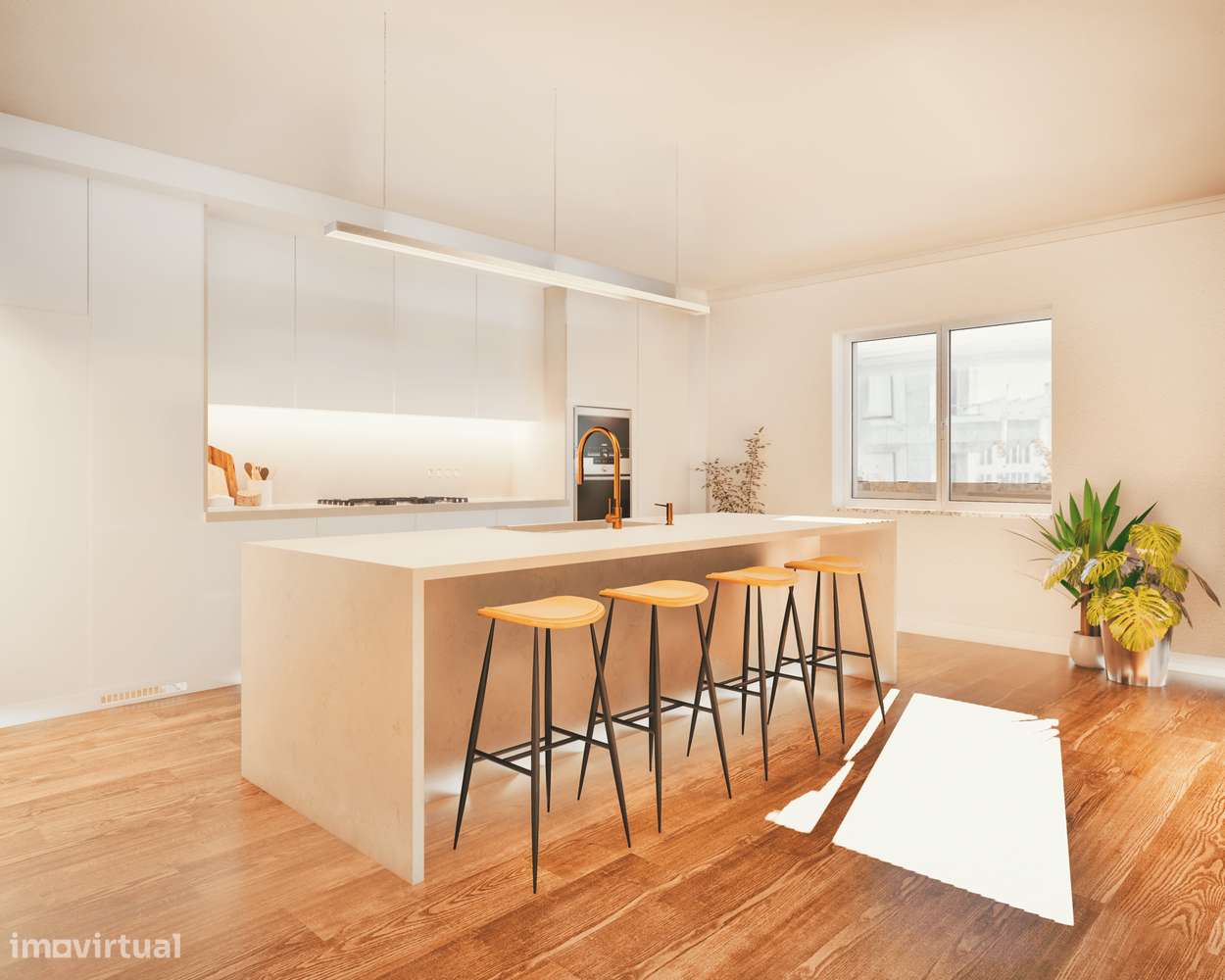 Duplex T4  com terraço, 3 lugares de garagem e vista rio - Grande imagem: 5/55