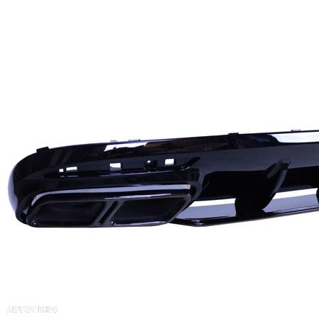 Difuzor Bara Spate Compatibil Cu S-Coupe C217 A217 Chrome/Full Black (2014-2017) - 4