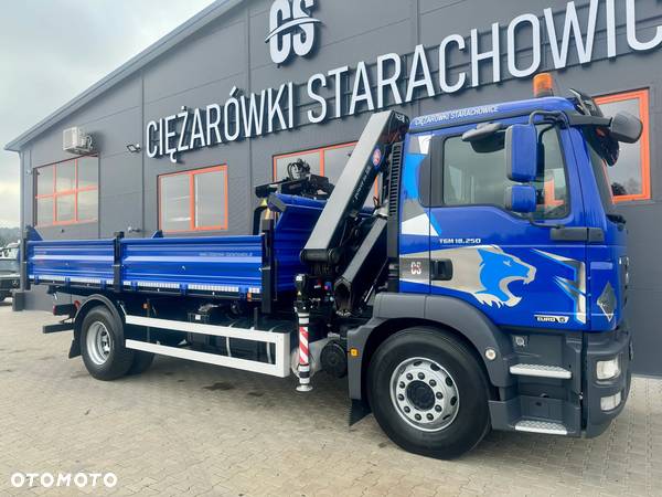 MAN MAN TGM TGS TGL 18.250 Euro 5 // wywrotka 3 stronna + żuraw HDS // HMF1420 z pilotem // budowlanka //  żuraw  kran crane dzwig wywrot kiper . !!! - 16