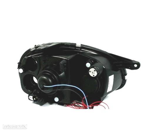 FARÓIS FRONTAIS ANGEL EYES PARA OPEL CORSA B,93-00 FUNDO CROMADO ELEC. - 2