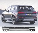 DIFUSOR PARA AUDI Q7 20-23 LOOK SQ7 + PONTEIRAS DE ESCAPE CROMADAS - 1