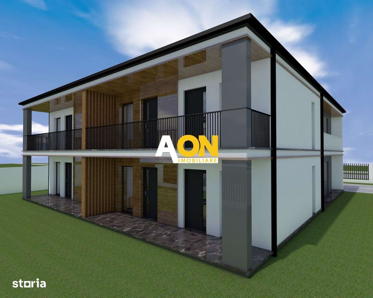 Apartament cu 3 camere, 2 bai, curte proprie, parcare si boxa 40 mp - Imagine principală: 1/3