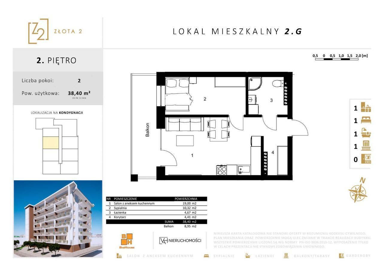 Złota 2 | 2G - 38,40 m2