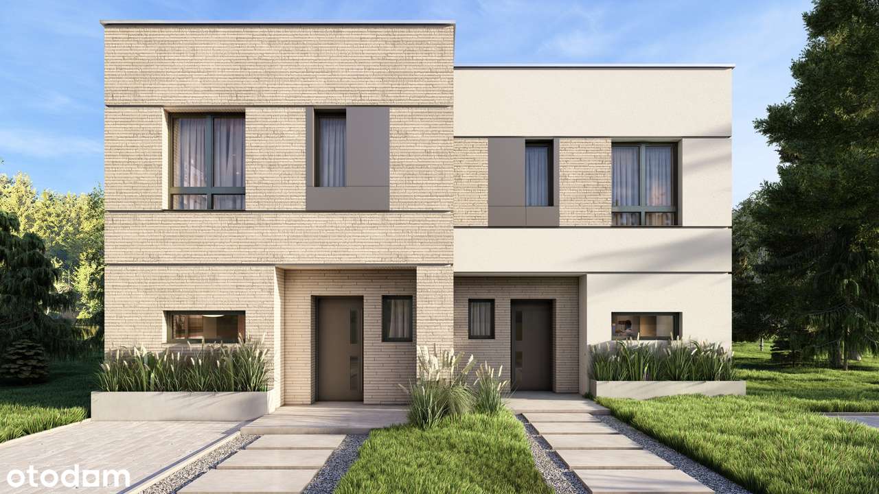 CIEKAWA NOWOCZESNA BRYŁA | PŁASKI DACH | POMPA CIEPŁA+PODŁOGOWE | EKO-6