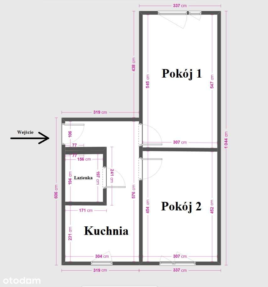 2-pokojowe mieszkanie na parterze w Malborku, ul. Sikorskiego-14