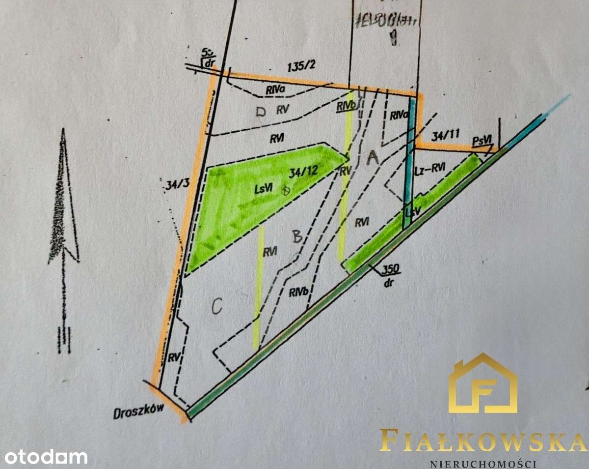 Działka rolna z istniejącą winnicą - Łaz-7