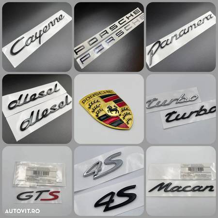 Embleme Porsche Cayenne Macan Panamera Turbo GTS 4S - 1