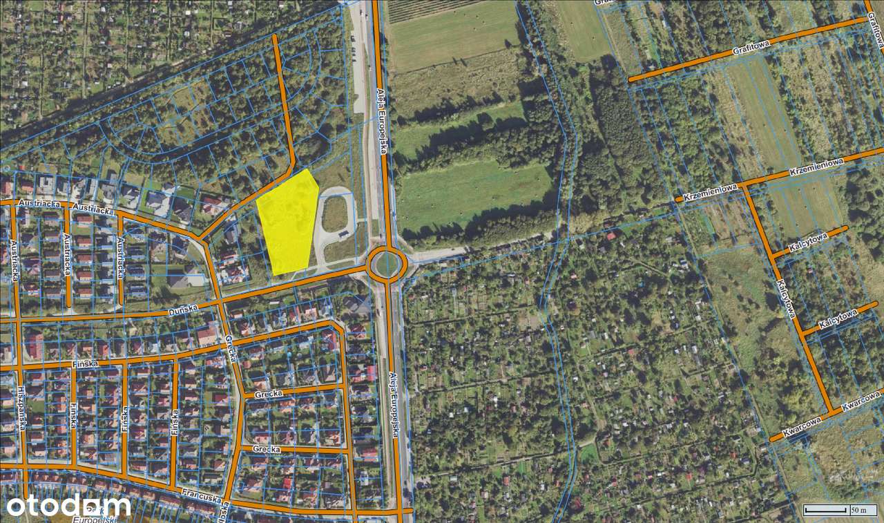 DZIAŁKA NA OSIEDLU UNII EUROPEJSKIEJ – POMIĘDZY UL: DUŃSKĄ I BELGIJSKĄ-2