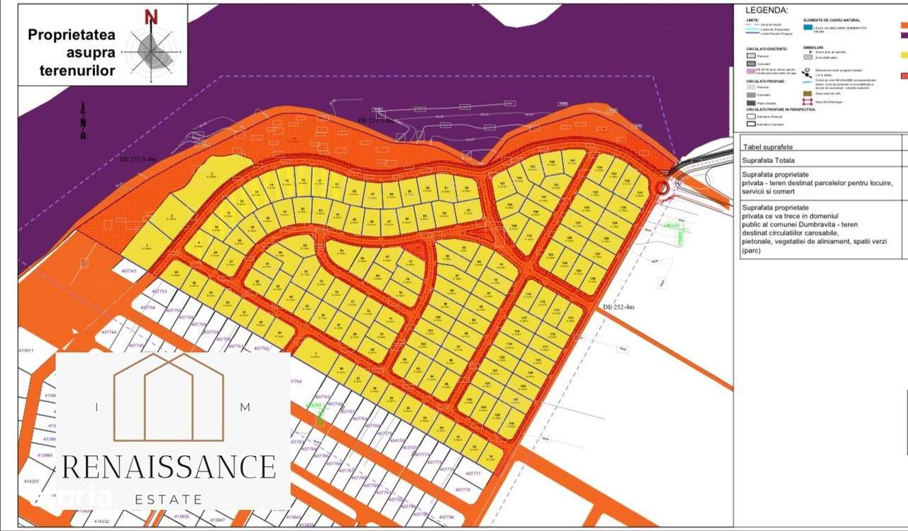 Dumbravita Lac Teren | 146.000mp PUZ Aprobat -CARTIER LUX- 155 PARCELE - Imagine principală: 2/3
