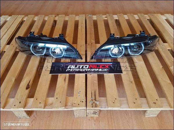 Faróis Angel Eyes + LED BMW E39 - 3