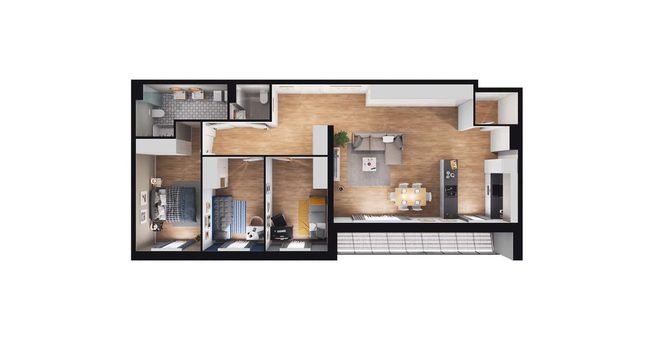 Fokus Bielany  | mieszkanie 4-pok. | 20 - Pełny obrazek: 3/8