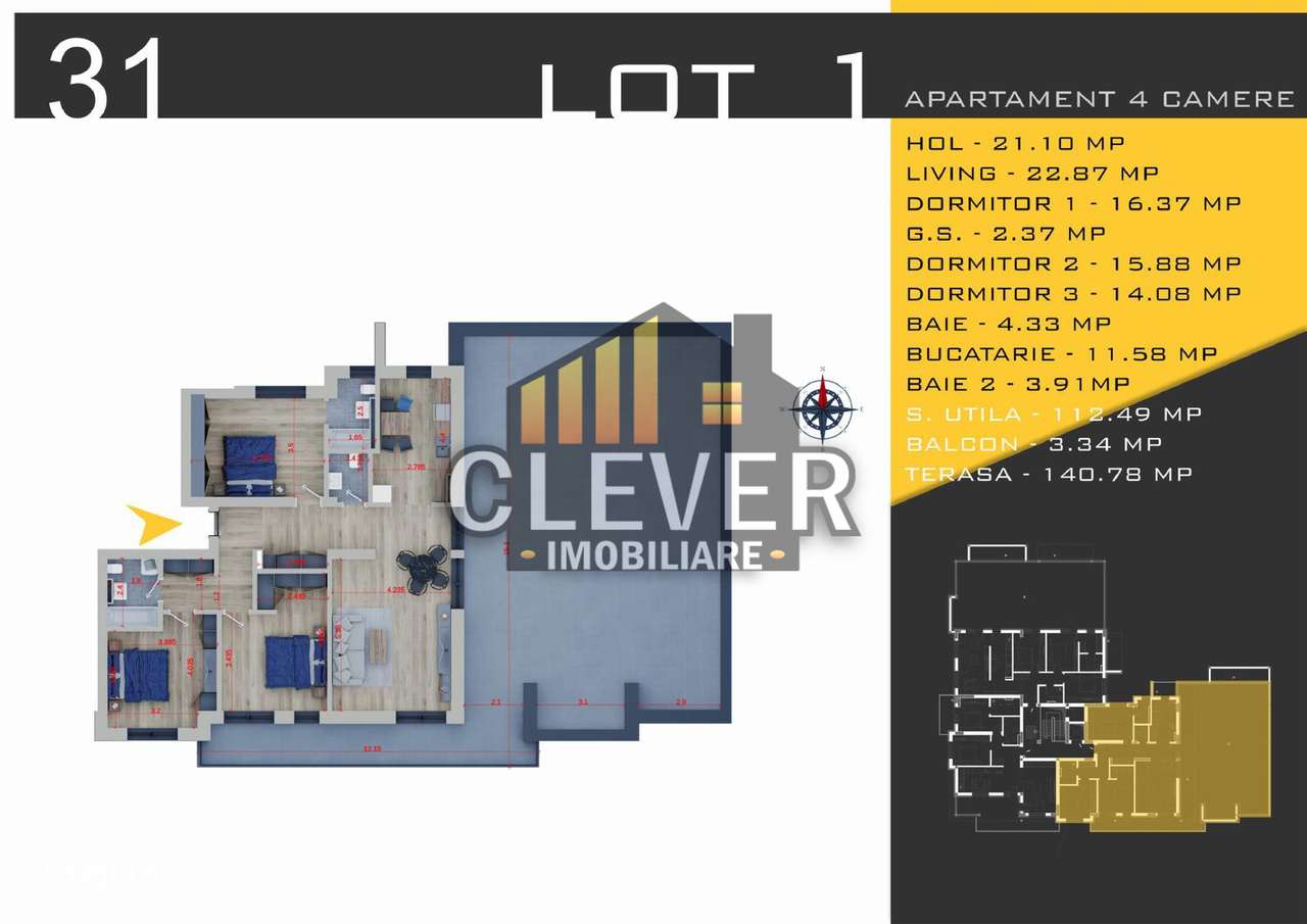 Theodor Pallady Apartament 4 camere Theodor Pallady Sector 3 - Imagine principală: 1/6