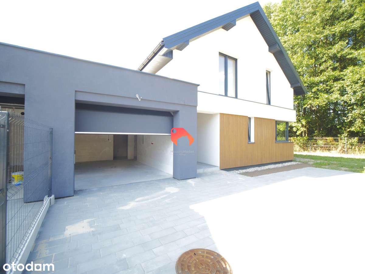 Nowoczesny bliźniak z dużym ogrodem, pompa ciepła - Pełny obrazek: 4/18