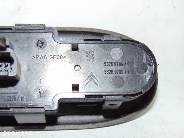 Oryginalny przełącznik panel szyb lusterek 96498421XT Peugeot 307  01-05r EUROPA - 9